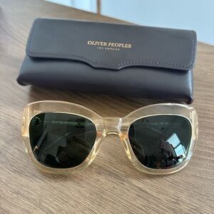 Oliver Peoples Transparent Gold Sunglasses